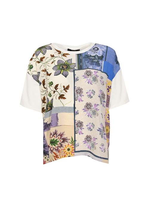 T-shirt WKDPAMPAS in seta stampata e jersey di cotone stretch WEEKEND MAX MARA | 2615941062600001